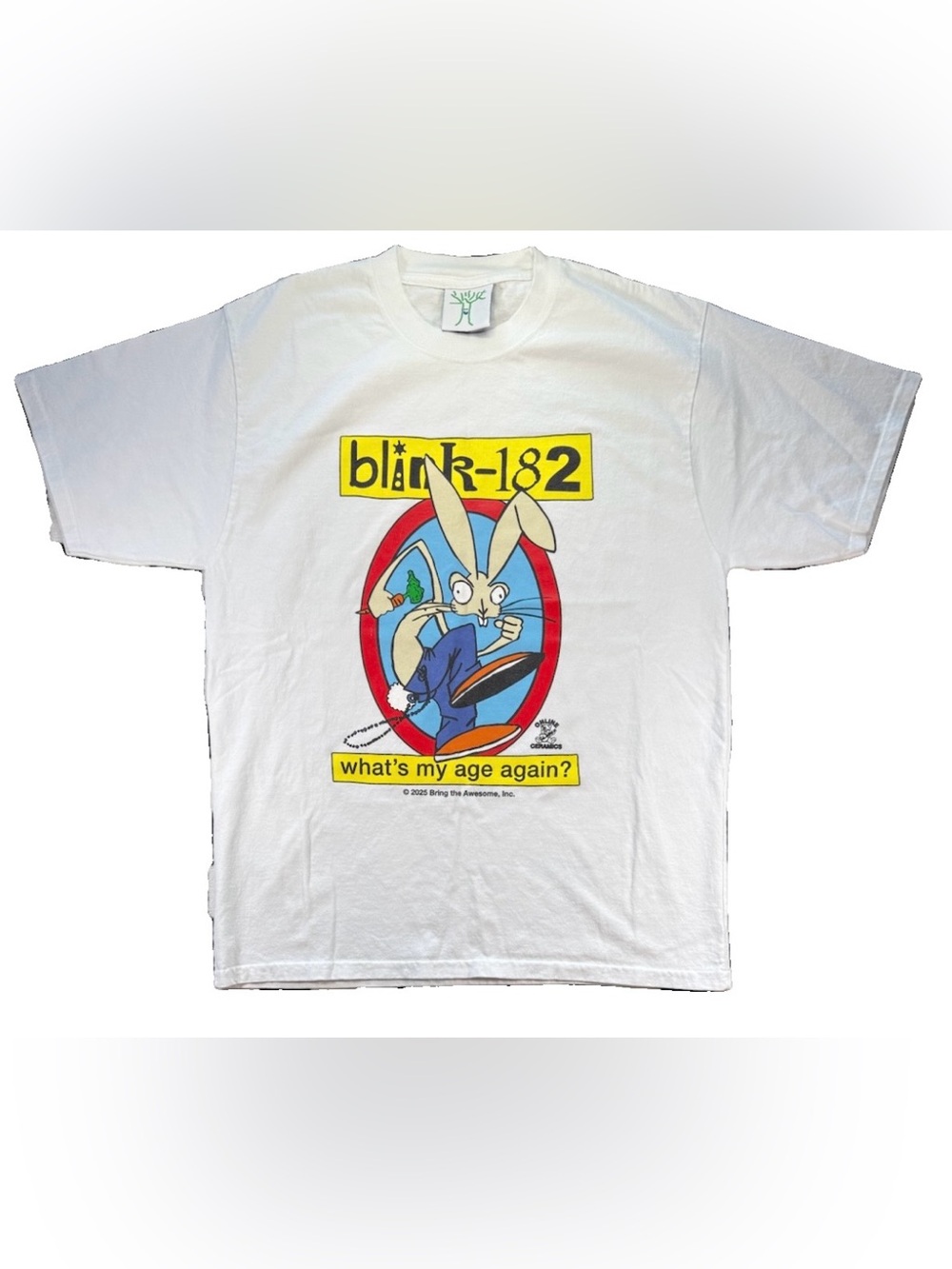 Blink 182 Online Ceramics What's My Age Again T Shirt Men's Medium White Punk